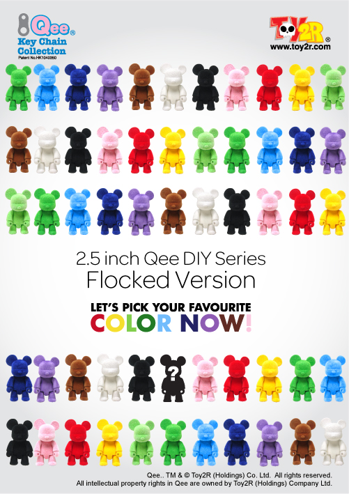 2.5 inch Qee Flocked Version Poster